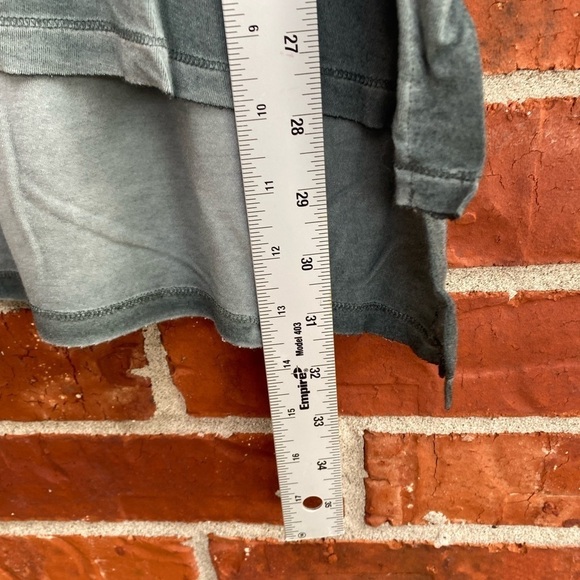 Soft Surroundings Womens Small Gray Burnout Washout Long Sleeve Hi Lo Tunic - Picture 6 of 9